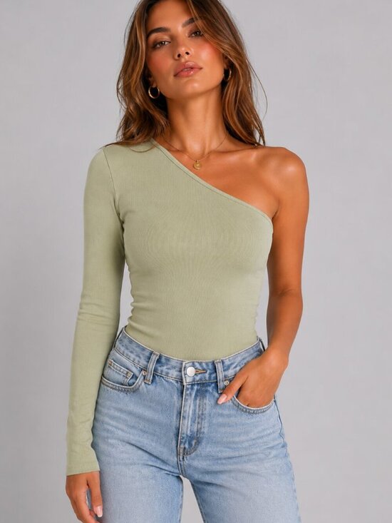 Zara Tops - Zara One Shoulder Bodysuit